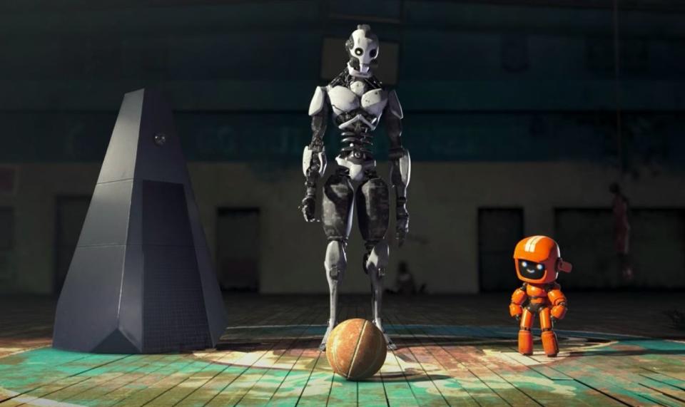 K-VRC, XBOT 4000, and 11-45-G in "Love Death + Robots"