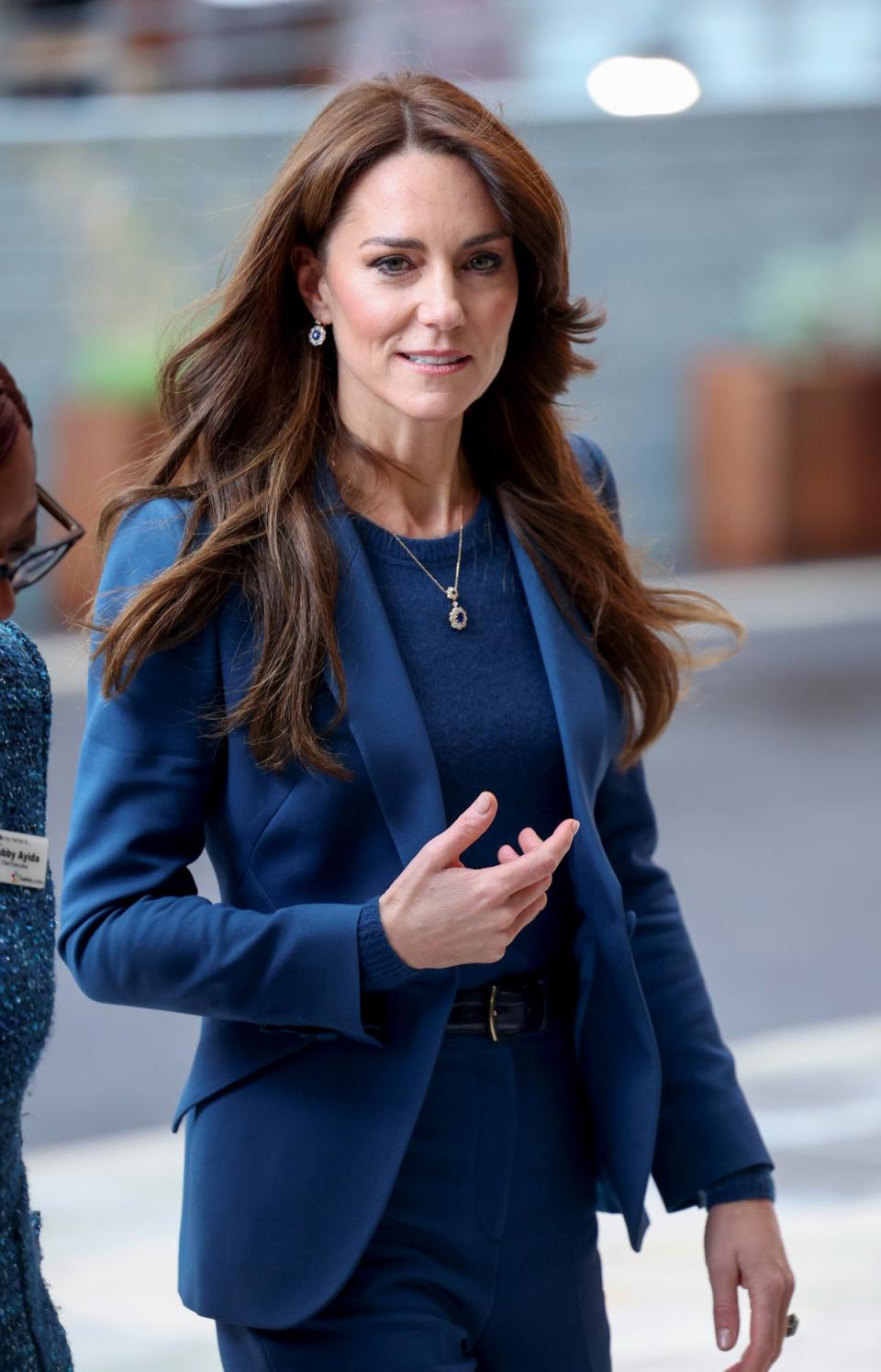 Princess Catherine was seen in her video meeting youngsters at a baby bank (Getty)