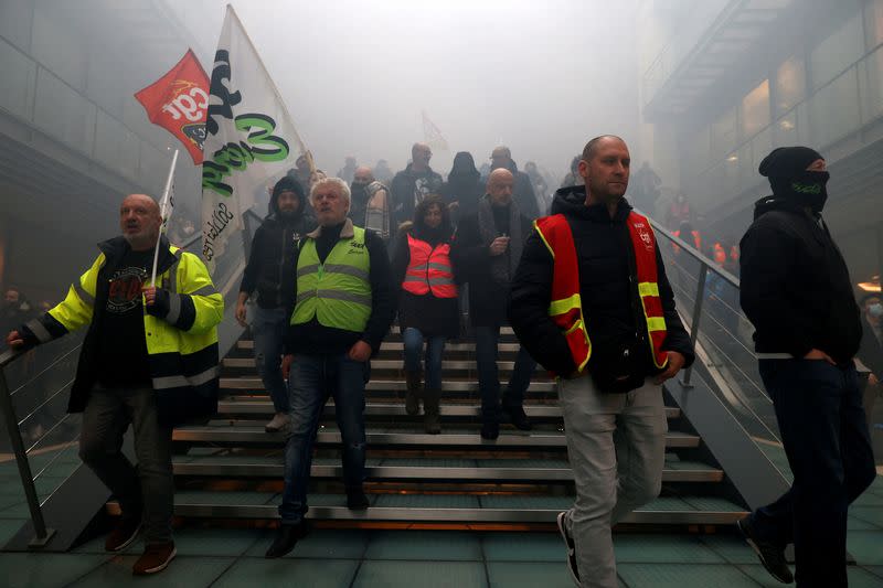 Eleventh day of national strike and protest in France against pension reform