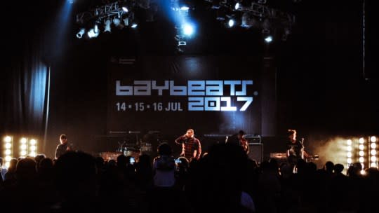 Tides performing at Baybeats 2017.