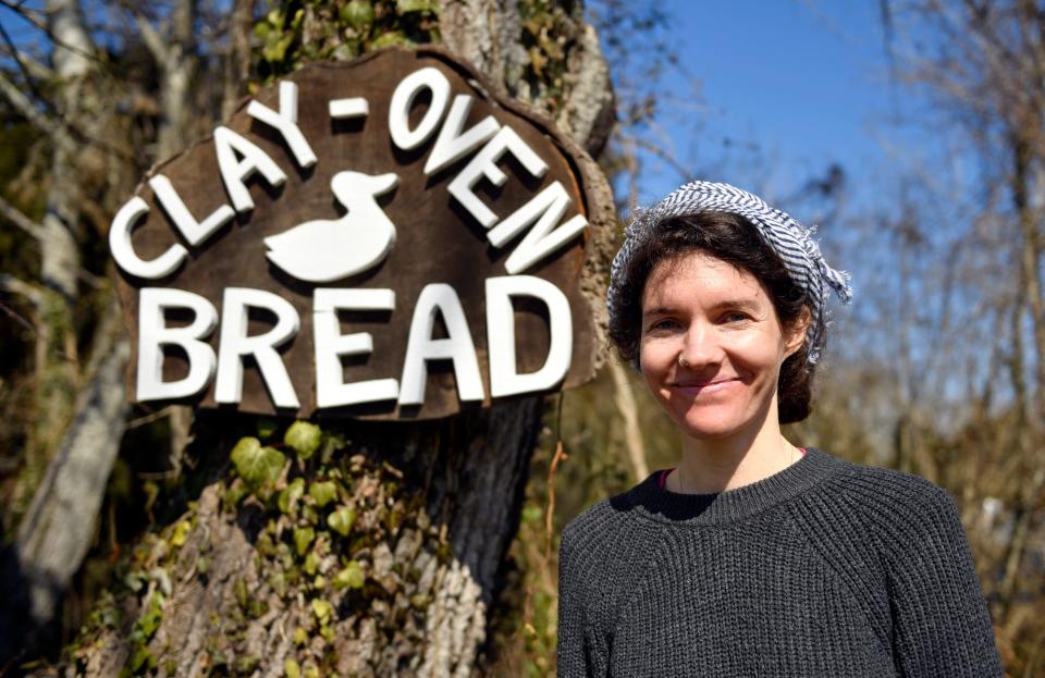 Elizabeth Degener, known as the Cape May Bread Lady, is shown here near her roadside bread stand at Enfin Farms on the way to Cape May Point.