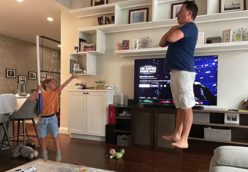 dylan dreyer husband and son at home