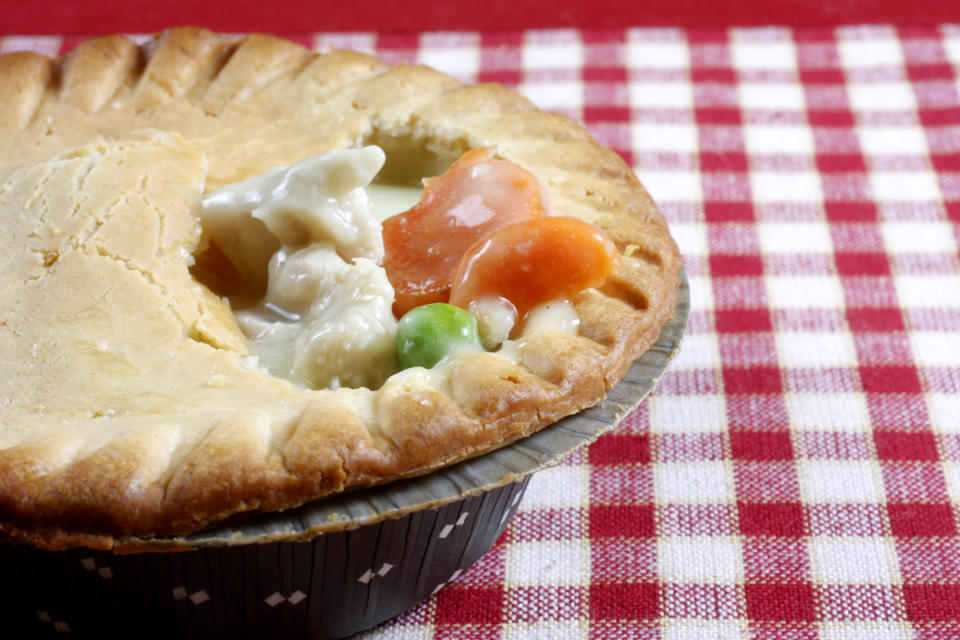 Frozen chicken pot pie