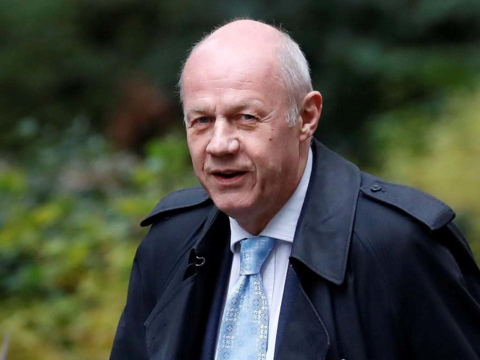 Conservative MP Damian Green arrives in Downing Street in central London on 21 October 2019: AFP via Getty Images