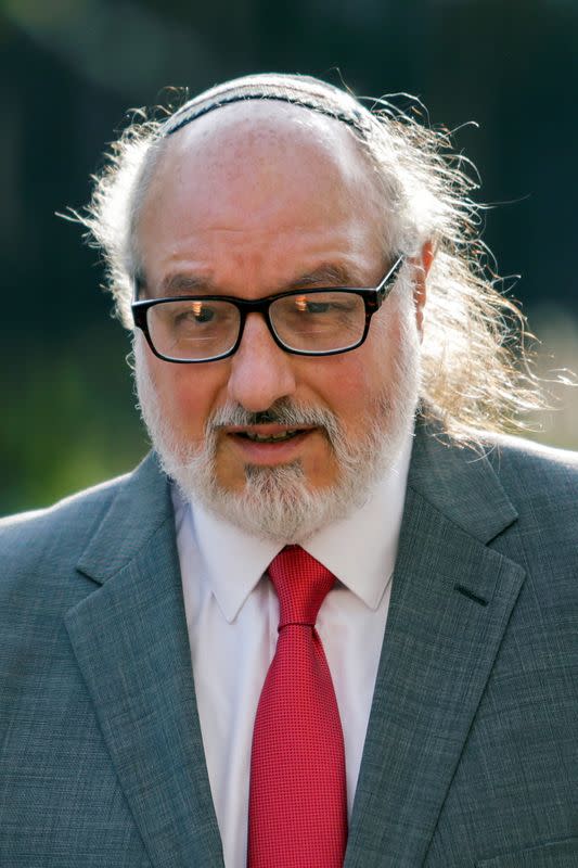 FILE PHOTO: Convicted Israeli spy Pollard arrives at the U.S. District court in the Manhattan borough of New York