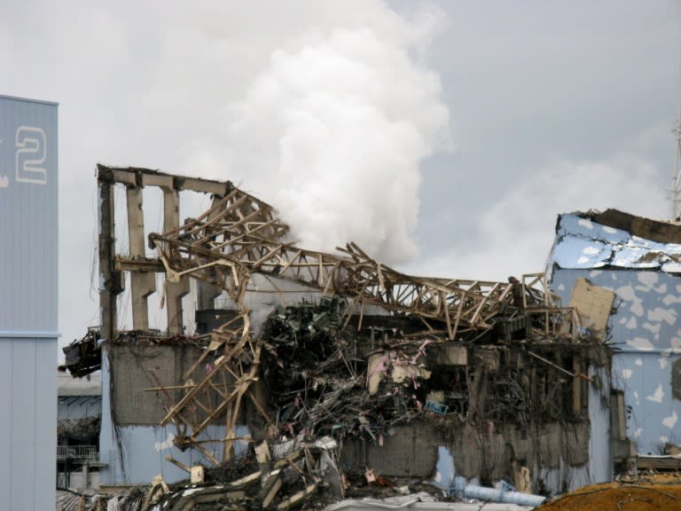 The unit 3 reactor building at Fukushima after the 2011 disaster