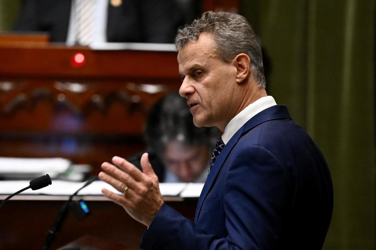 <span>Tim Crakanthorp was sacked from state cabinet in August 2023 over a failure to declare ‘substantial private family holdings’.</span><span>Photograph: Dan Himbrechts/AAP</span>