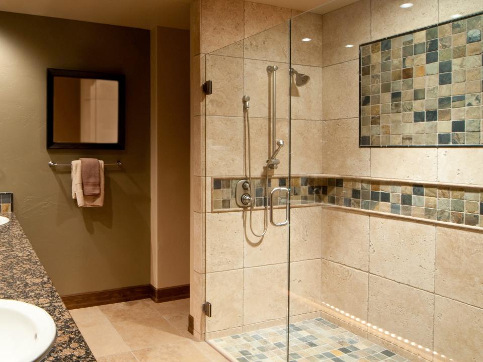 Custom tile in a shower