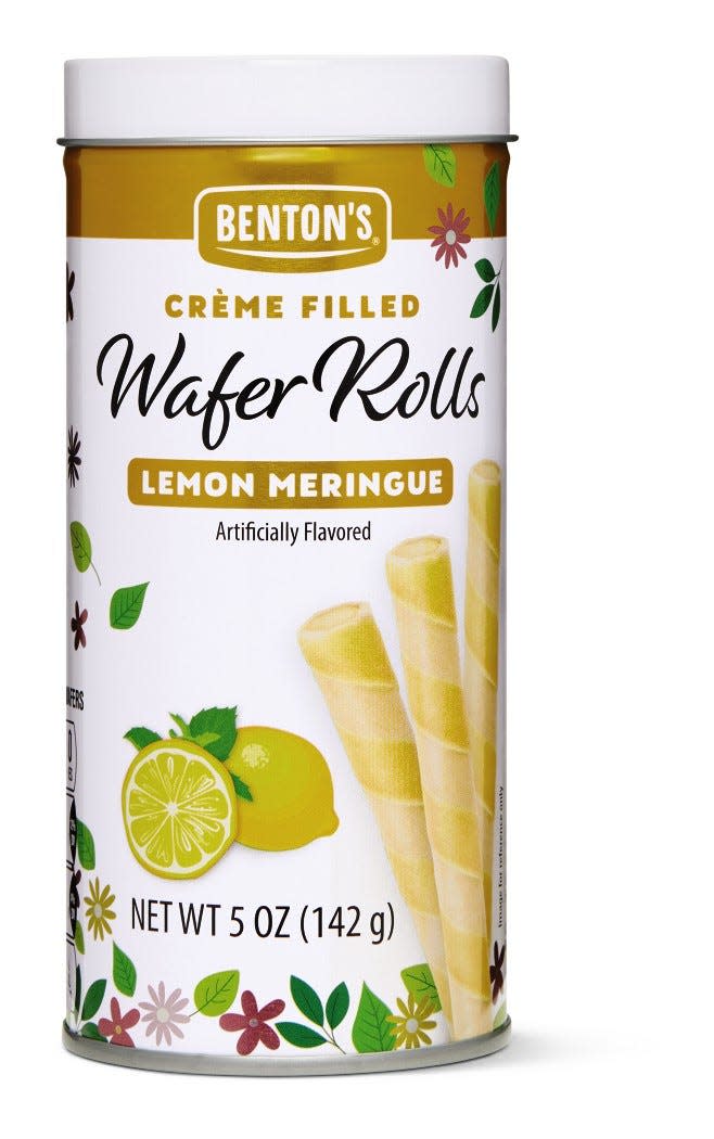 Benton's summer creme wafer rolls from aldi