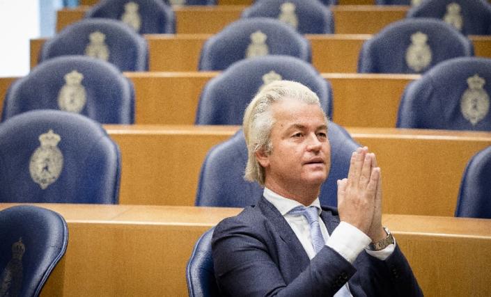 The anti-Islam Freedom Party of Dutch MP Geert Wilders is riding high in the polls and could grab the lion's share in the 150-seat lower house (AFP Photo/Bart Maat)