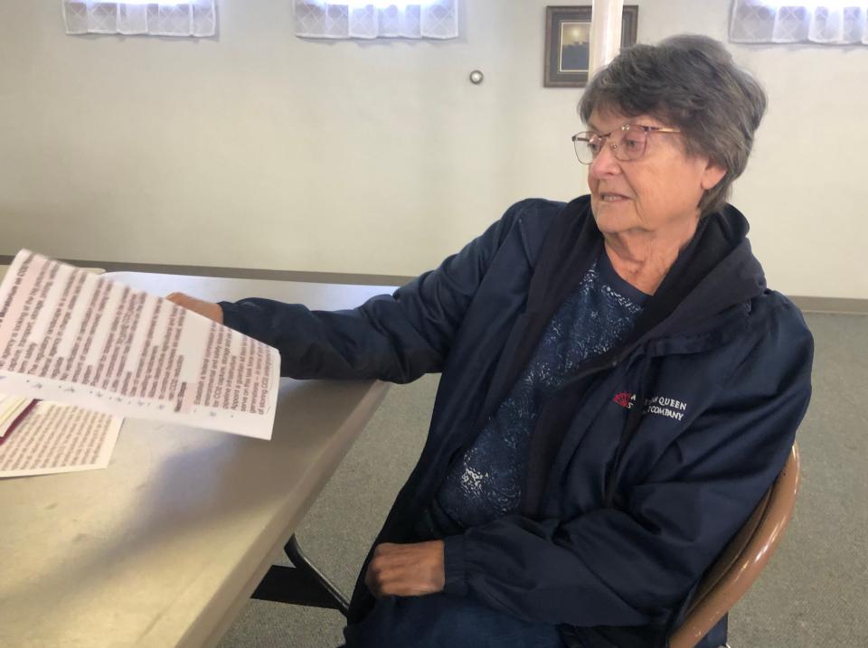 Betty Strom is a retired teacher from Sioux Falls who owns land south of Madison, South Dakota, where the Dakota Access Pipeline was buried. Strom closely tracked DAPL construction and is also monitoring new efforts by Summit Carbon Solutions to build a carbon dioxide pipeline through her property. Photo: