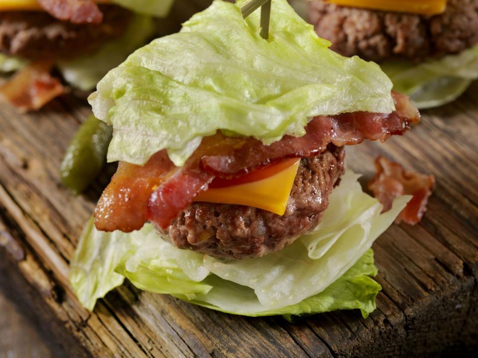 low carb lettuce wrap sliders