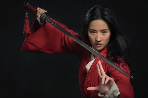 劉亦菲拍《花木蘭》至少花了3個月訓練。（圖／翻攝自IG）