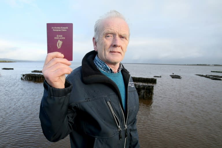 William Lynch, an oyster farmer from Northern Ireland, says he faces having to move his business to the Republic of Ireland