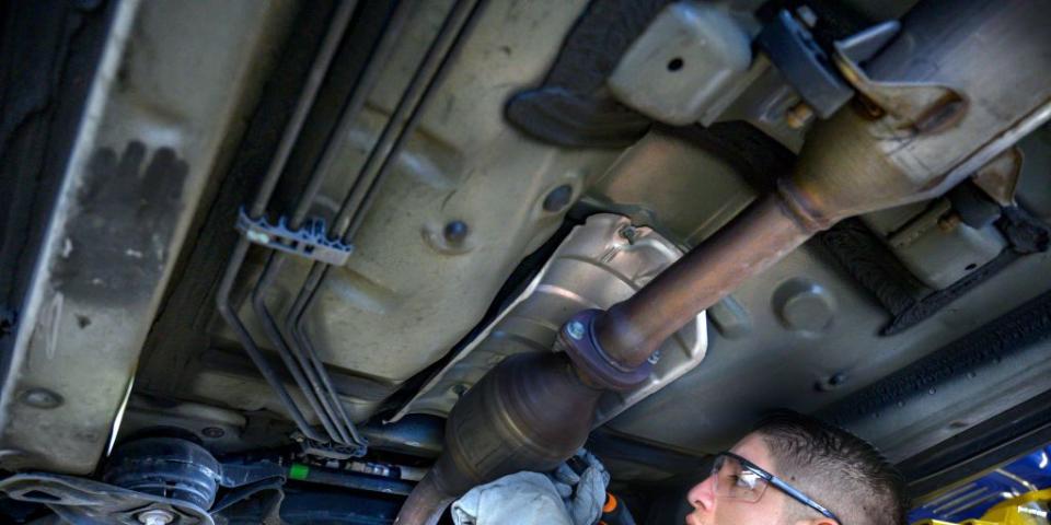 police etch defense against catalytic converter thefts