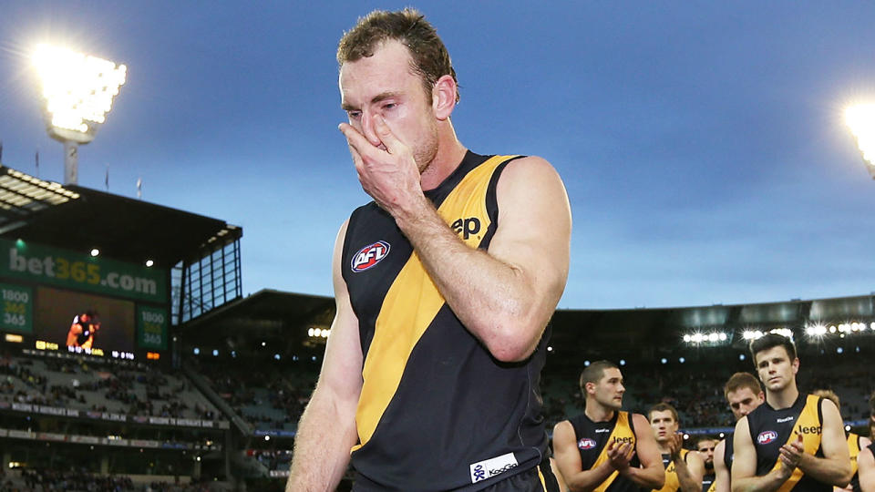 Seen here, former Richmond AFL player Shane Tuck, who died in July 2020.