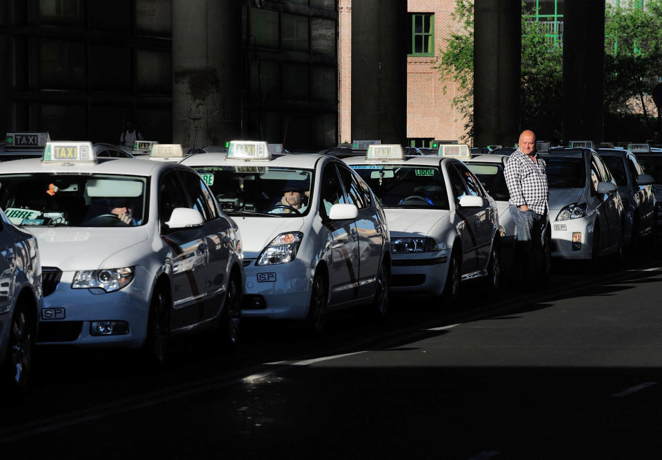 Parada de Taxis en Madrid. (Photo by Denis Doyle/Getty Images)