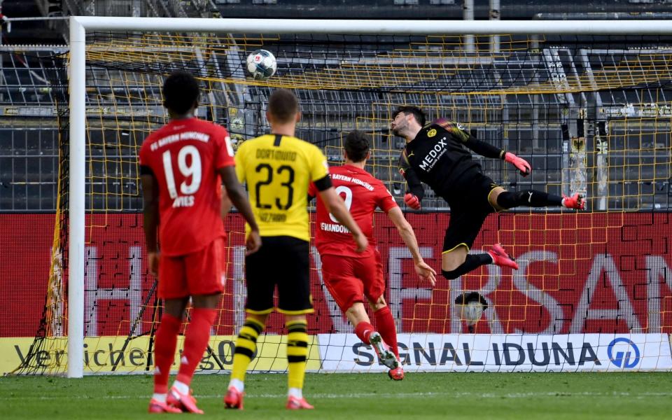 Bayern Munich's Joshua Kimmich (not pictured) during the German Bundesliga soccer match between Borussia Dortmund and FC Bayern Munich - Shutterstock