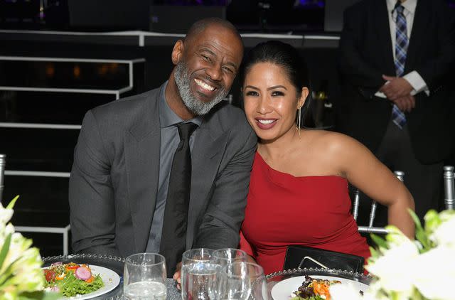 Emma McIntyre/Getty Brian McKnight and Leilani Malia Mendoza attend Celebrity Fight Night XXV on March 23, 2019 in Phoenix, Arizona.