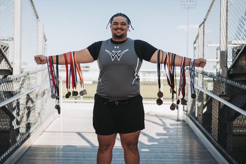 Karon Johnson, a 2023 graduate of Willard High School, qualified for the state track and field championship three times. He is nationally ranked in shot put.