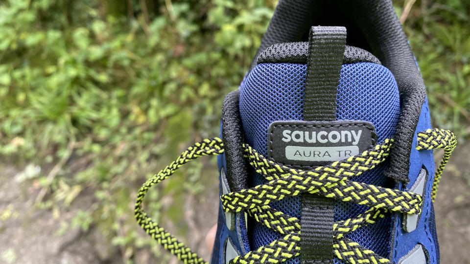 Saucony Aura TR: close up on tongue