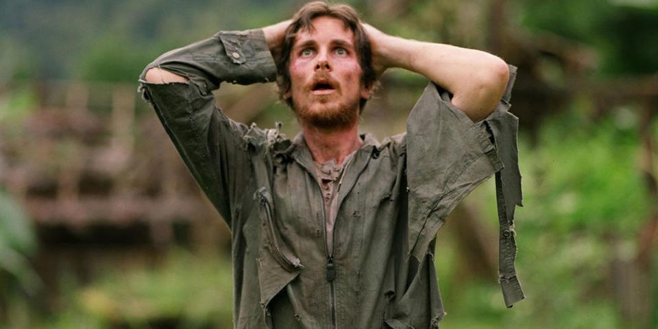 <p>A U.S. fighter pilot on a classified mission crashes in Laos, is taken prisoner, then plots his escape. Sounds like a familiar war plot, sure, but what sets this survival tale apart from the others is the talent in front of the lens - Christian Bale leads - and behind it, as Werner Herzog directs. <a rel="nofollow noopener" href="https://www.amazon.com/dp/B0011NFLGS" target="_blank" data-ylk="slk:Watch;elm:context_link;itc:0;sec:content-canvas" class="link ">Watch</a></p>