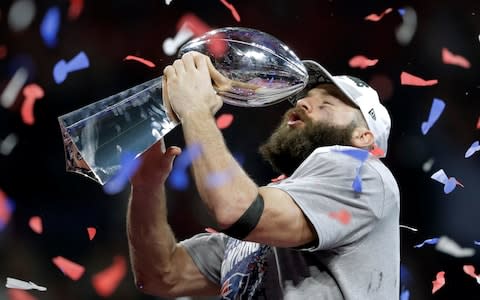 New England Patriots' Julian Edelman was named the Most Valuable Player - Credit: AP