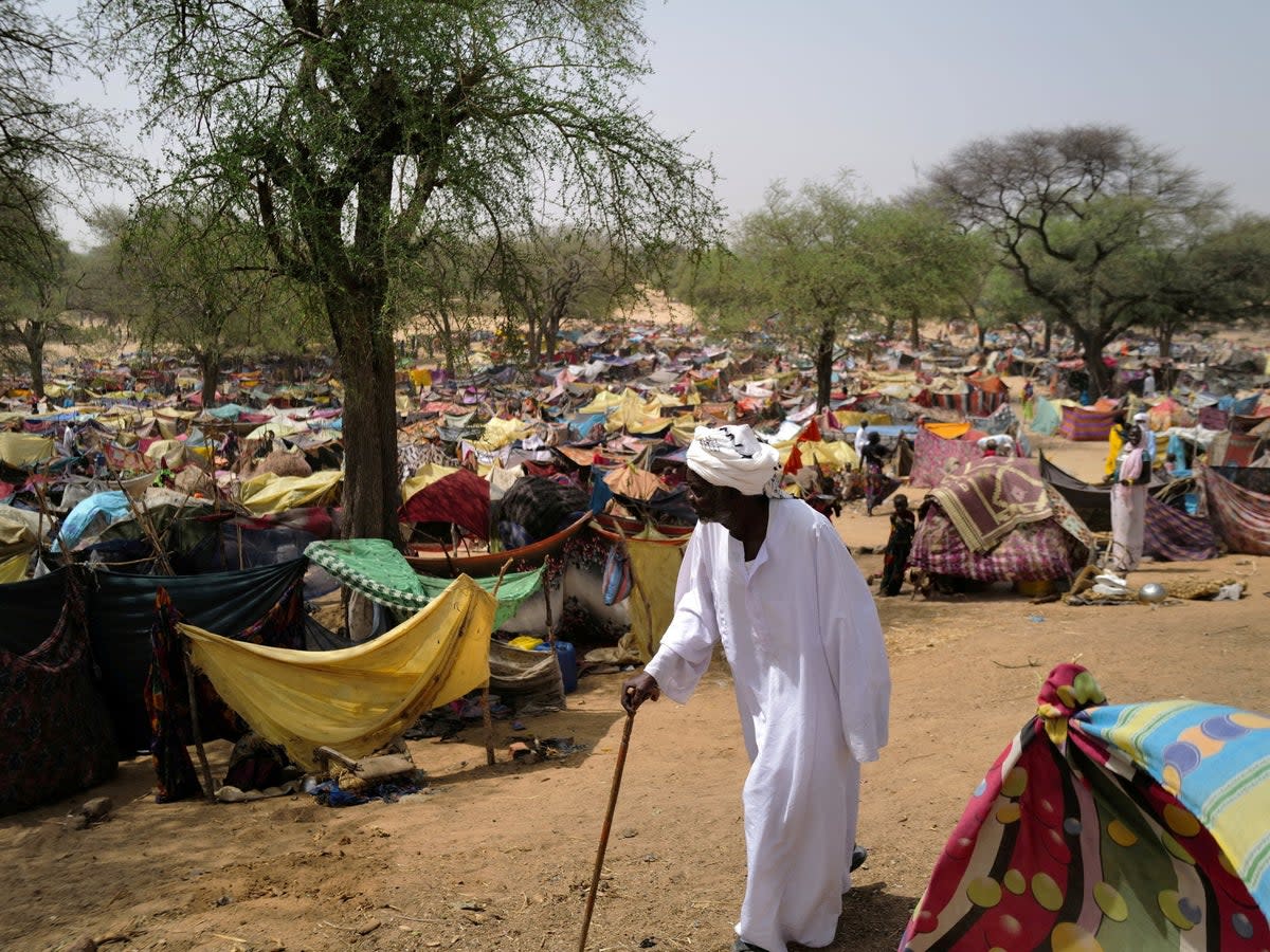 A camp for those who have fled the violence in Sudan’s Darfur region, in Borata, Chad (Zohra Bensemra/Reuters)