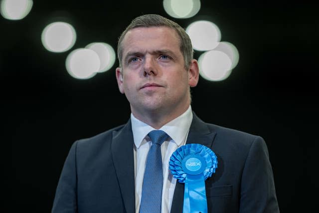 Scottish Conservative leader Douglas Ross as his result is returned