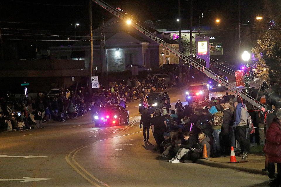 Ashland's 2021 Christmas parade is seen heading down Claremont Avenue at West Main Street on Saturday, Dec. 4, 2021. TOM E. PUSKAR/TIMES-GAZETTE.COM