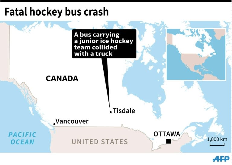 Bus crash locator map