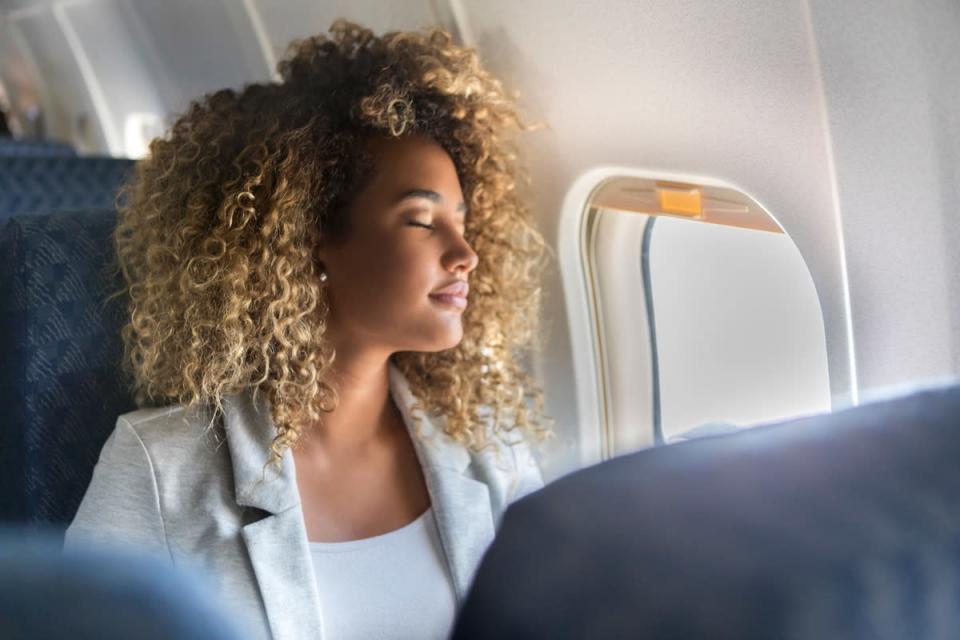 If you're someone who prefers the window seat, it's probably because you're able to lean on the wall and get some rest. But those walls can get grimy for exactly that reason, says <strong>Joanne Archer</strong>, a cleaning guru from <a href="https://experthometips.com" rel="nofollow noopener" target="_blank" data-ylk="slk:Expert Home Tips" class="link ">Expert Home Tips</a>. "How many people lean to the sidewall for a little snooze?" she cautions. "Far too many! Mouth-breathers and snorers alike are bound to be covering these areas in germs."