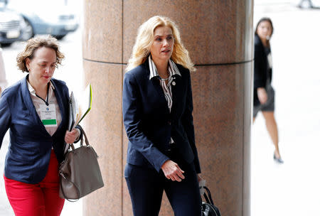 Germany's Marian Schuegraf, Director for Latin America and the Caribbean for the Foreign Ministry arrives to Executive tower in Montevideo as European and Latin American leaders gathered in Uruguay to discuss "good faith" plan for Venezuela, Uruguay February 7, 2019. REUTERS/Andres Stapff