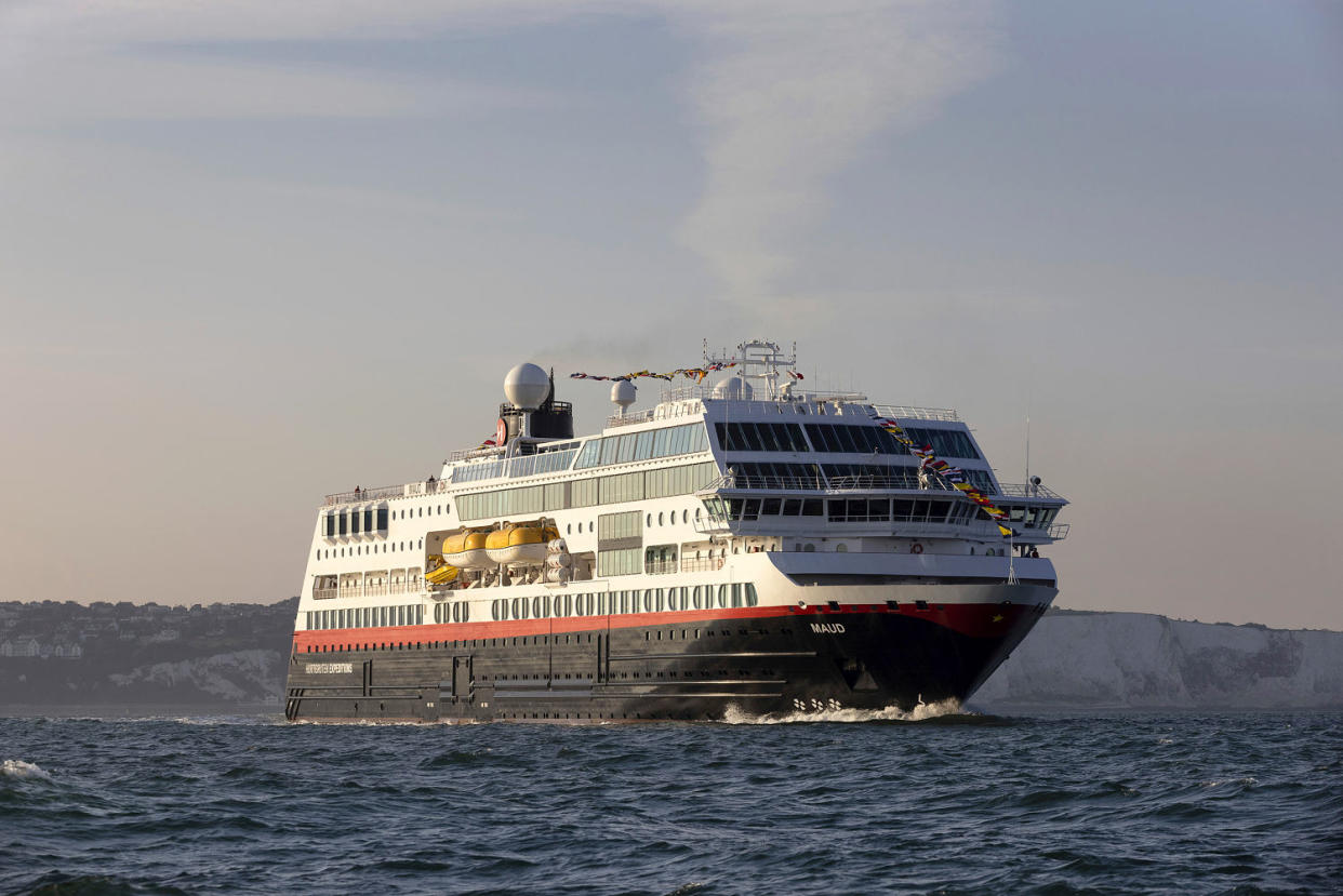 MS Maud inaugural sailing (Matt Alexander / PA Wire via AP file)