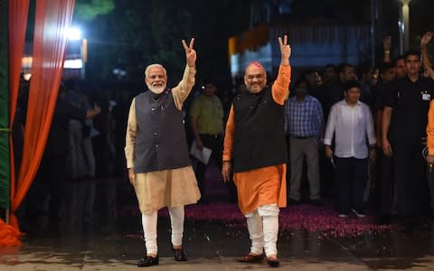 Modi vowed to build an 'inclusive' India after a first term marred by accusations of fomenting religious hatred - Credit: AFP