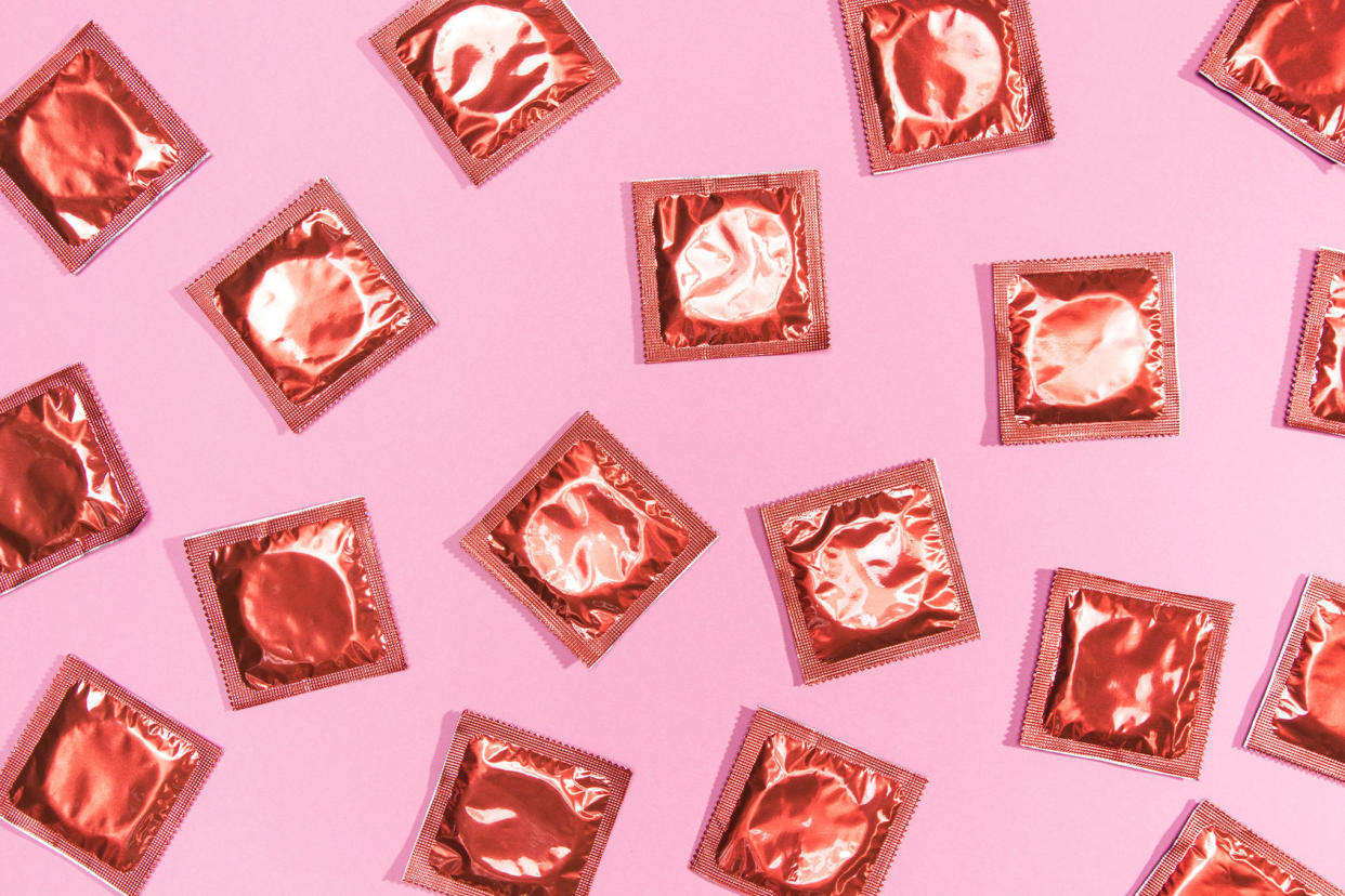 Condoms in red wrappers Getty Images / Alberto Tudor / 500px