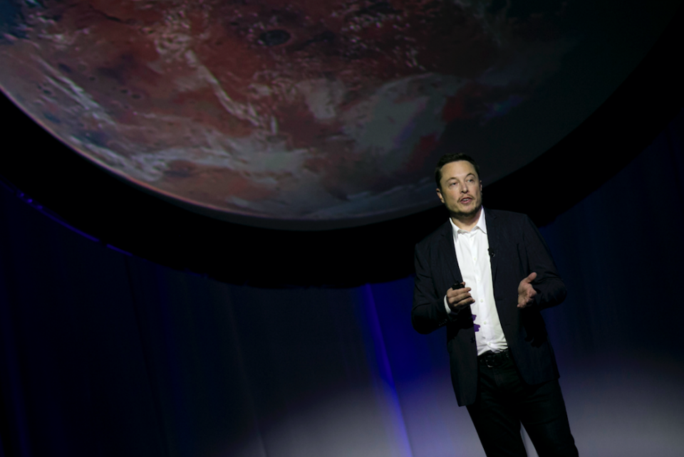 Musk hopes to enable a million people to leave Earth. Photo: AP