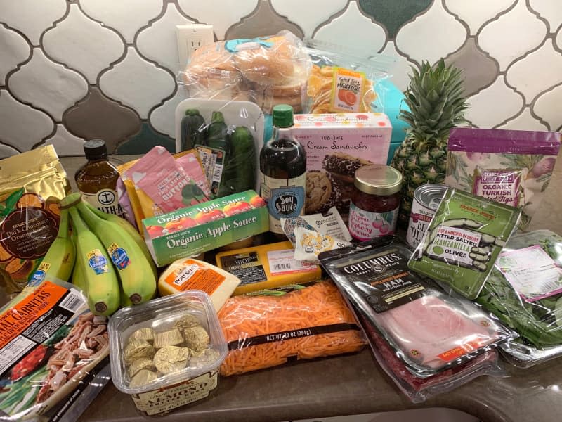 Trader Joe's grocery haul.