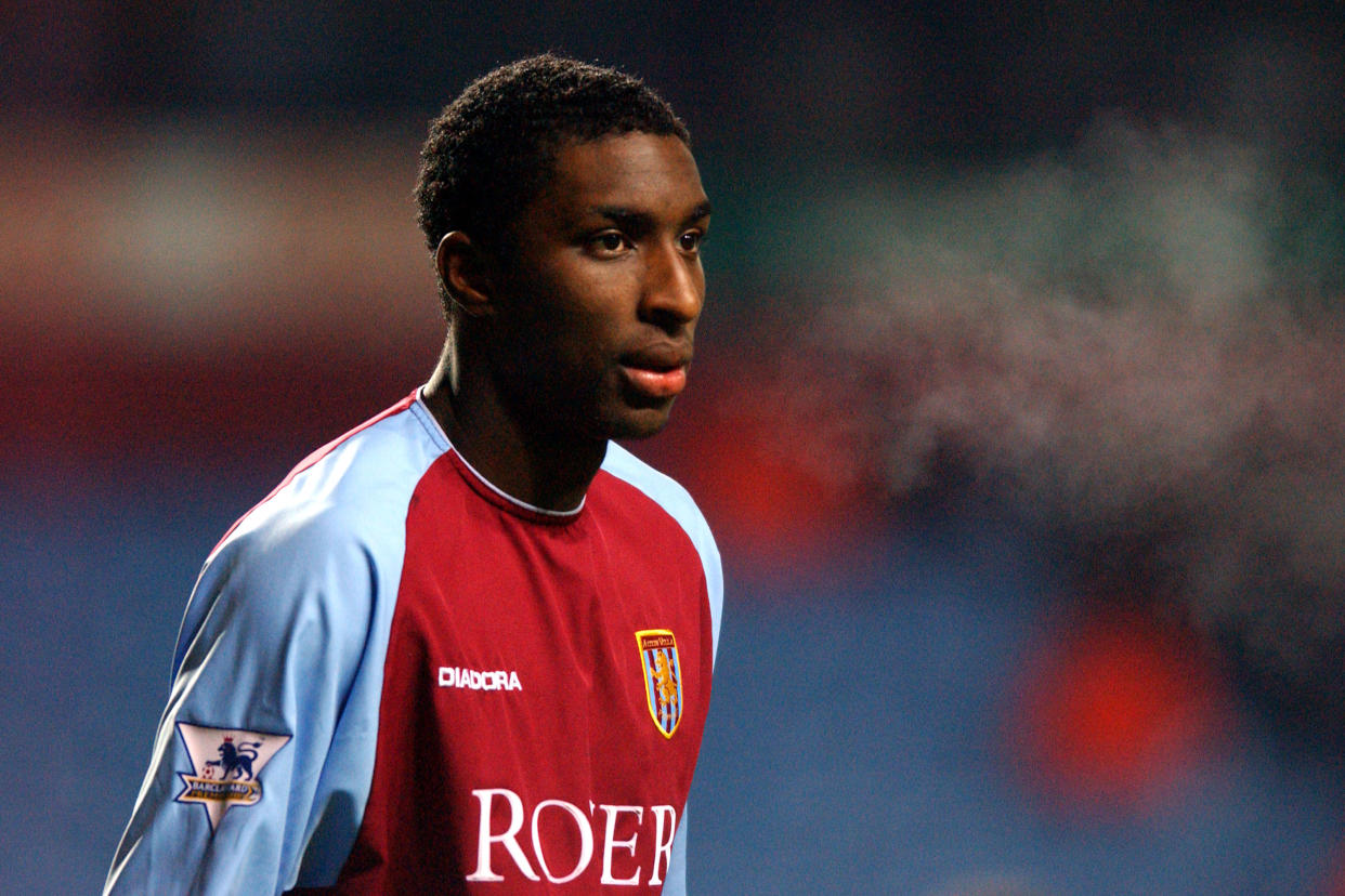 Jlloyd Samuel, Aston Villa  (Photo by Matthew Ashton/EMPICS via Getty Images)