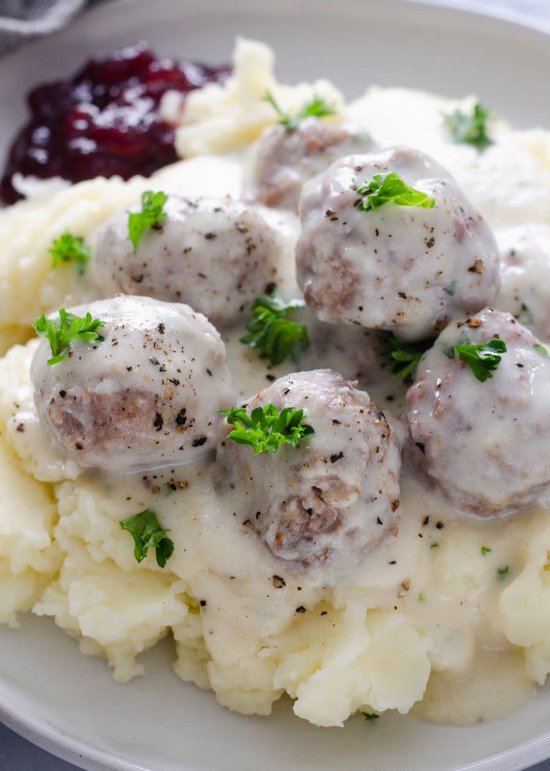 Baked Swedish Meatballs