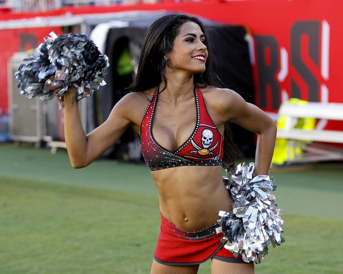 Miami Dolphins Cheerleaders Performing at NFL Regent Street Fan