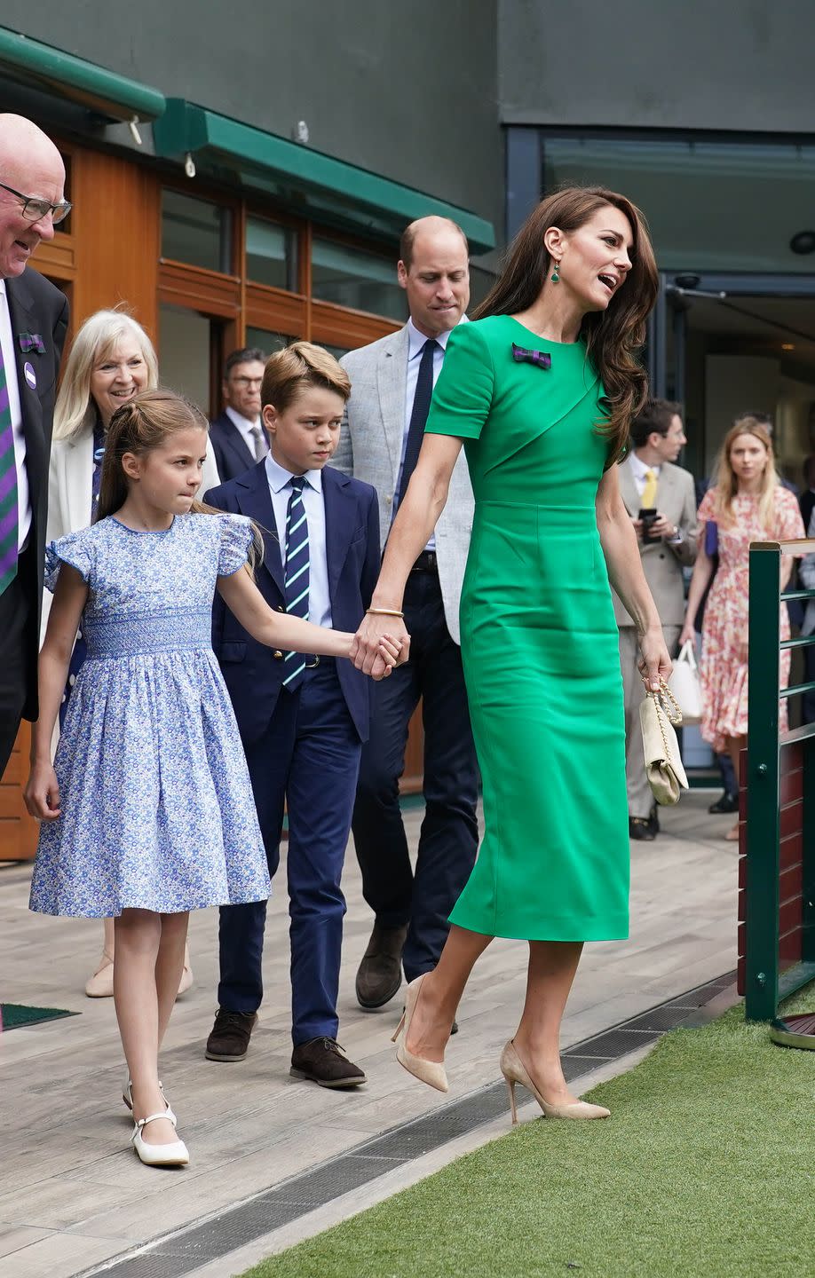 the prince and princess of wales attend wimbledon 2023 day 14