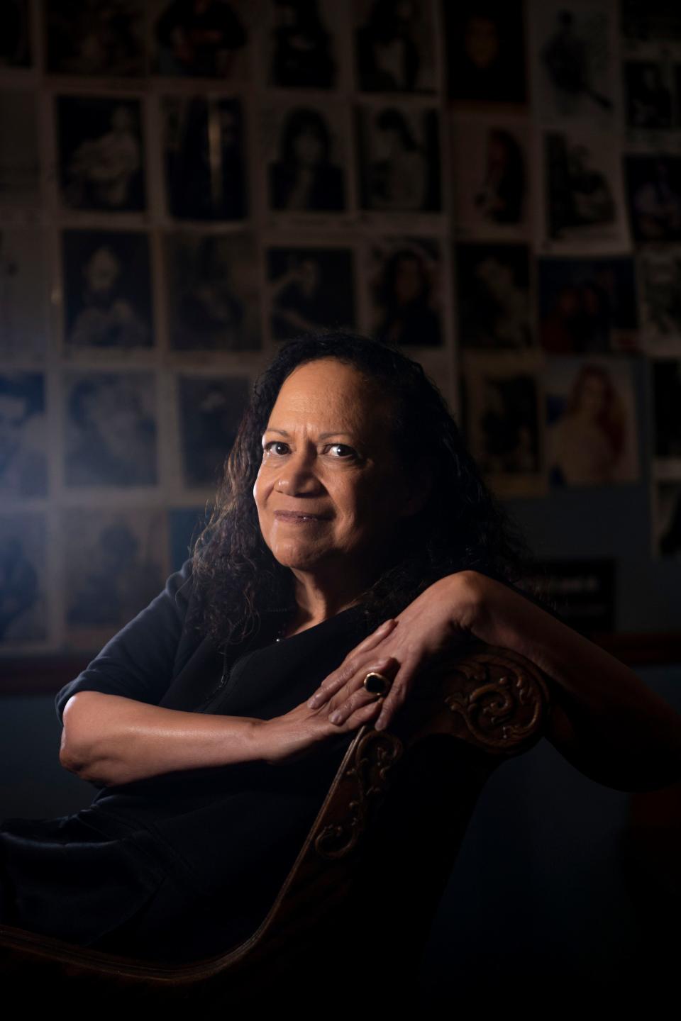 Alice Randall, author and songwriter, sits for a portrait at Bluebird Cafe in Nashville , Tenn., Tuesday, March 14, 2023.