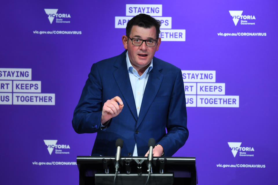 Victorian Premier Daniel Andrews said he did not believe healthcare workers should be slapped with parking fines amid the coronavirus pandemic. Source:  AAP