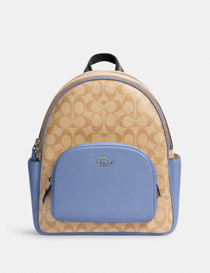 Court Backpack In Signature Canvas - Coach Outlet. 