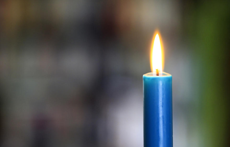 Blue candle