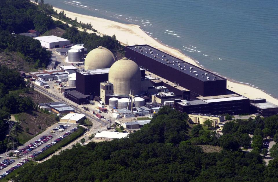 The Cook Nuclear Power Plant in Bridgman is seen in this aerial shot from 2000.