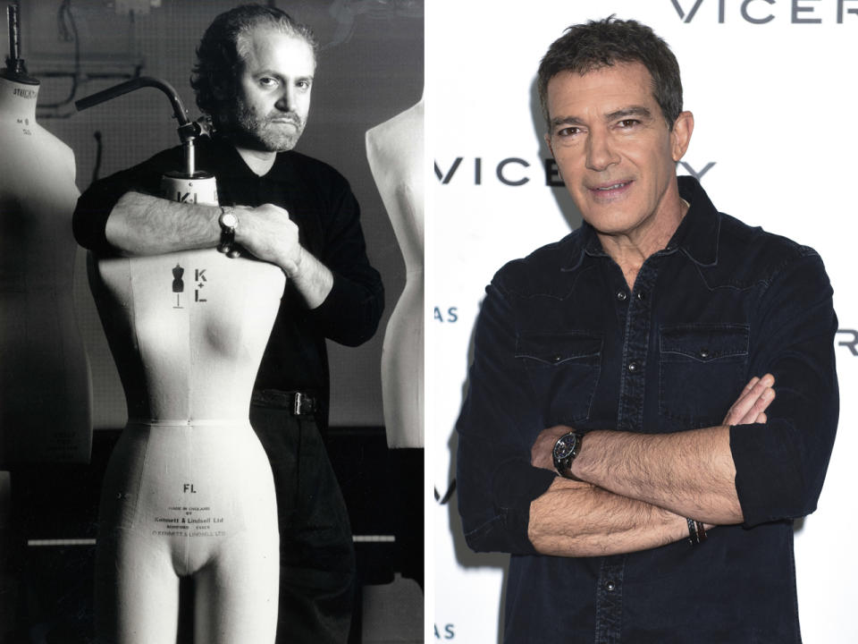 Alle guten Dinge sind bekanntlich drei! Auch Antonio Banderas ist demnächst in einer Verfilmung über die Versace-Familie zu sehen. Er übernimmt den Part von Gianni Versace. (Bild-Copyright: Herbie Knott/REX/Shutterstock, WENN.com/Oscar Gonzalez)