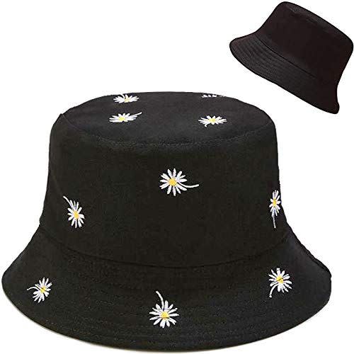 28) Daisy Black Bucket Hat