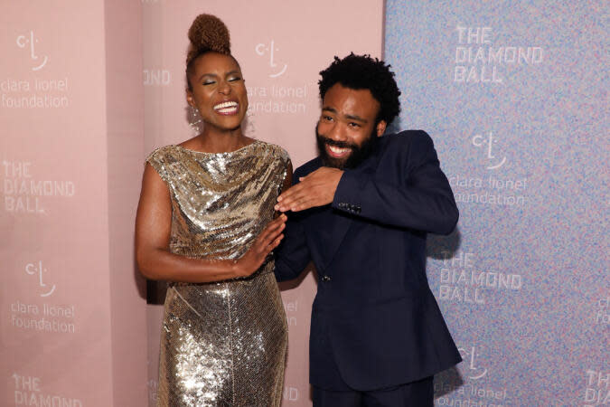 Black Love Movies pictured: Issa Rae and Donald Glover at Rihanna's Diamond Ball | Issa Rae and Donald Glover attend the 2018 Diamond Ball at Cipriani Wall Street on September 13, 2018 in New York City.  (Photo by Taylor Hill/WireImage)